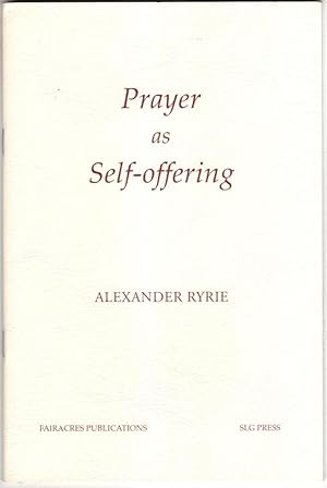 Seller image for Prayer as Self-Offering for sale by High Street Books