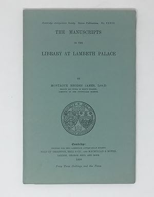 Image du vendeur pour The Manuscripts in the Library at Lambeth Palace mis en vente par Neil Pearson Rare Books