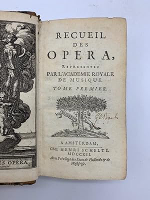 Recueil des opera representez par lÂAcademie Royale de musique. Tome premier