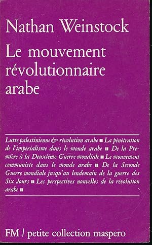 Seller image for Le mouvement rvolutionnaire arabe for sale by LIBRAIRIE GIL-ARTGIL SARL