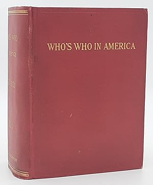 Who's Who in America, Volume XI 1920-1921.