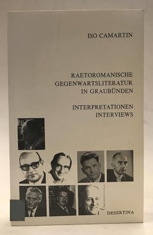 Seller image for Raetoromanische Gegenwartsliteratur in Graubnden. Interpretationen und Interviews. for sale by Der Buchfreund