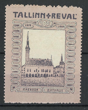 Bild des Verkufers fr Reklamemarke Tallinn, Raekoda, Rathaus zum Verkauf von Bartko-Reher