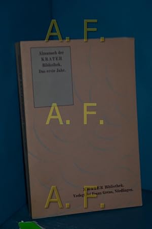 Seller image for Krater Bibliothek. Almanach. Das erste Jahr for sale by Antiquarische Fundgrube e.U.