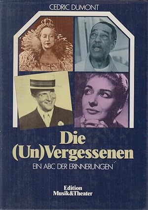 Bild des Verkufers fr Die (Un)Vergessenen. Ein ABC der Erinnerungen. zum Verkauf von Allguer Online Antiquariat