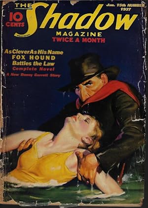 Imagen del vendedor de THE SHADOW: January, Jan. 15, 1937 ("Foxhound") a la venta por Books from the Crypt