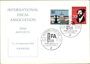 Ansichtskarte / Postkarte Hamburg, International Fiscal Association, XVIII Kongress 1964