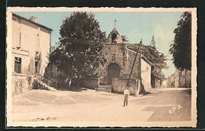 Carte postale Casseneuil, Hospice et entree du Bourg