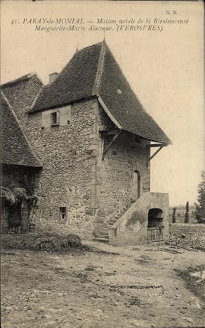 Image du vendeur pour Ansichtskarte / Postkarte Paray le Monial Sane et Loire, Maison natale de la Bienbeureuse Marguerite Marie Alacoque mis en vente par akpool GmbH