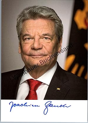 Bild des Verkufers fr Autogrammkarte Joachim Gauck Bundesprsident /// Autogramm Autograph signiert signed signee zum Verkauf von Antiquariat im Kaiserviertel | Wimbauer Buchversand