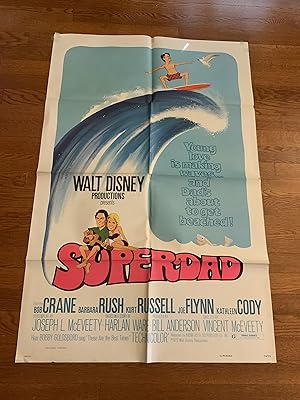 Bild des Verkufers fr Superdad One Sheet 1974 Bob Crane, Kurt Russell zum Verkauf von AcornBooksNH