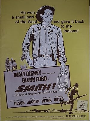 Image du vendeur pour Smith! Pressbook 1969 Glenn Ford, Nancy Olson mis en vente par AcornBooksNH