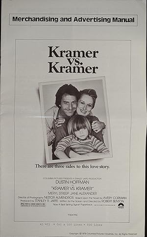 Imagen del vendedor de Kramer Vs. Kramer Pressbook 1979 Dustin Hoffman, Meryl Streep a la venta por AcornBooksNH