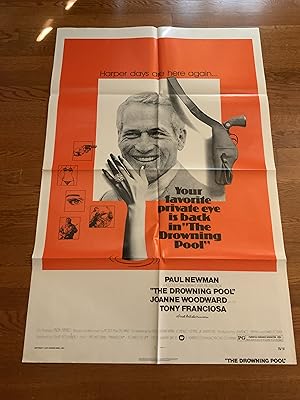 Imagen del vendedor de The Drowning Pool One Sheet 1975 Paul Newman, Joanne Woodward a la venta por AcornBooksNH