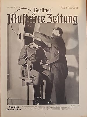 Berliner Illustrirte Zeitung. Nummer 8, 22. Februar 1940. Vor dem "Seelenspion". Der Flugzeugführ...