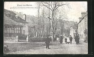 Carte postale Salles-la-Source, Pont les Bains