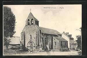 Carte postale Mautes, l'Eglise