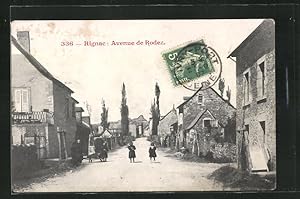 Carte postale Rignac, Avenue de Rodez