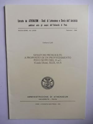 Aus Estratto da ATHENAEUM - Studi di Letteratura e Storia dell` Antichita (Univ. di Pavia): SENAT...