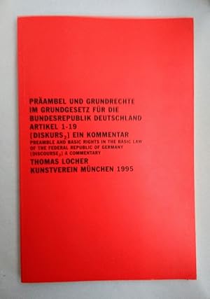 Imagen del vendedor de Prambel und Grundrechte im Grundgesetz fr die Bundesrepublik Deutschland Artikel 1-19 [Diskurs 2] Ein Kommentar. a la venta por Wissenschaftl. Antiquariat Th. Haker e.K