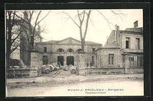 Carte postale Bergerac, Maison J. Prioleau, Facade principale