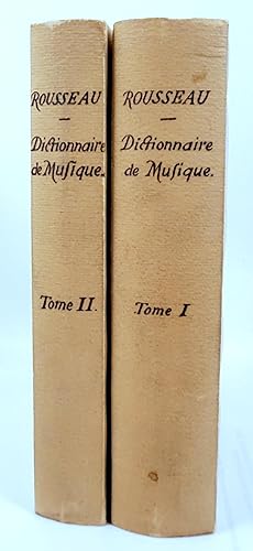 Dictionnaire de Musique - Tomes I et II