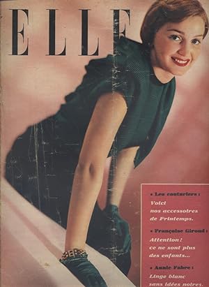 Elle. L'hebdomadaire de la femme. N° 222. Mode - Françoise Giroud - Annie Fabre? 27 février 1950.