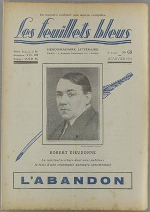 Imagen del vendedor de L'abandon, par Robert Dieudonn (complet). Suivi de : Le cou tordu, par Robert Destez (suite). 10 janvier 1931. a la venta por Librairie Et Ctera (et caetera) - Sophie Rosire