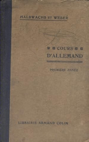 Image du vendeur pour Cours d'allemand. Premire anne. mis en vente par Librairie Et Ctera (et caetera) - Sophie Rosire