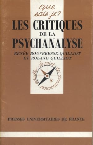 Bild des Verkufers fr Les critiques de la psychanalyse zum Verkauf von Librairie Et Ctera (et caetera) - Sophie Rosire