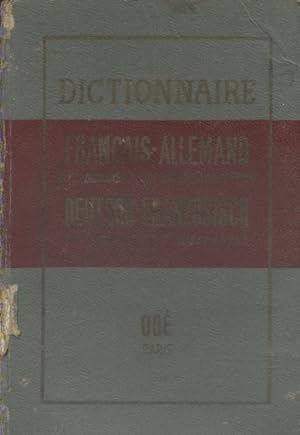 Dictionnaire français-allemand et allemand-français. Suivi d'un vocabulaire technique. Sans date....