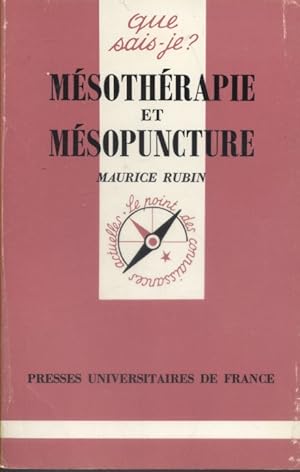 Bild des Verkufers fr Msothrapie et msopuncture. zum Verkauf von Librairie Et Ctera (et caetera) - Sophie Rosire