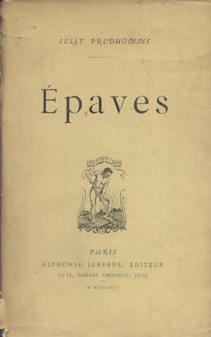 Imagen del vendedor de Epaves. Premire dition. a la venta por Librairie Et Ctera (et caetera) - Sophie Rosire