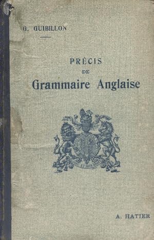 Seller image for Prcis de grammaire anglaise. De la quatrime au baccalaurat. for sale by Librairie Et Ctera (et caetera) - Sophie Rosire