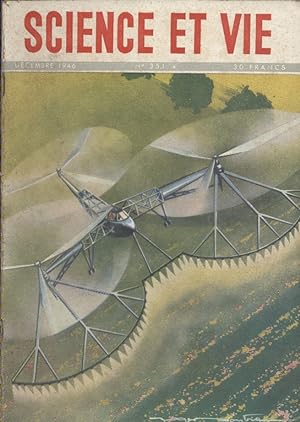 Science et Vie N° 351. En couverture: L'hélicoptère Cierva "Hair horse". Décembre 1946.