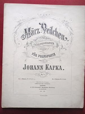 Bild des Verkufers fr Mrz-Veilchen. Frhlingsgedanken. Fr Pianoforte zu 2 Hnden. zum Verkauf von Antiquariat Klabund Wien