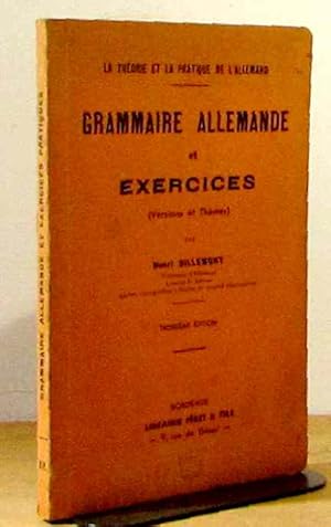 Seller image for GRAMMAIRE ALLEMANDE ET EXERCICES - VERSIONS ET THEMES for sale by Livres 113