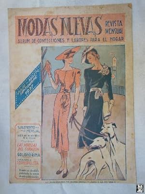 MODAS NUEVAS. Revista Mensual, Álbum de Confecciones y Labores para el Hogar. 1937