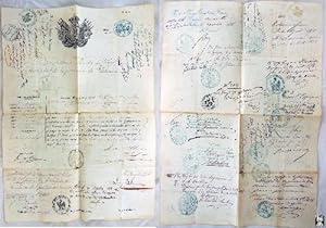 Antiguo Pasaporte - Old Passport : EL GOBERNADOR DE VALENCIA ANTONIO MENDEZ DE VIGO A HONORATO PI...