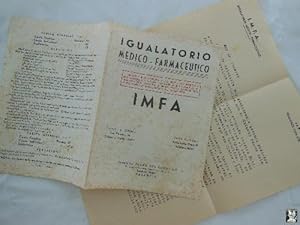 Folleto Publicitario - Brochure : IGUALATORIO MÉDICO - FARMACEUTICO IMFA