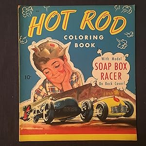 Hot Rod Coloring Book With Model Soap Box Racer On Back Cover