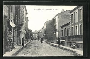 Carte postale Magalas, Avenue de la Gare