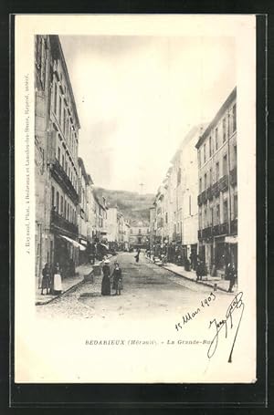 Carte postale Bedarieux, La Grande-Rue