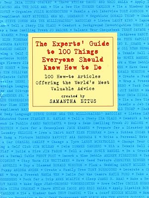Imagen del vendedor de The Experts' Guide To 100 Things Everyone Should Know How To Do : a la venta por Sapphire Books