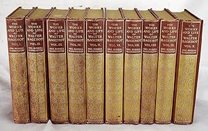 Bild des Verkufers fr The Works and Life of Walter Bagehot (10 volumes) zum Verkauf von Sequitur Books