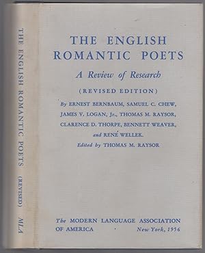 Bild des Verkufers fr The English Romantic Poets: A Review of Research zum Verkauf von Between the Covers-Rare Books, Inc. ABAA