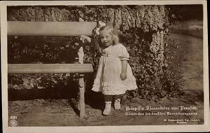 Bild des Verkufers fr Ansichtskarte / Postkarte Prinzessin Alexandrine von Preuen, Portrait - Verlag: NPG 6251 zum Verkauf von akpool GmbH