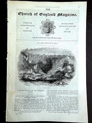 The Church of England Magazine No 538, 9 August 1845. Lake District Pt 3, Borrowdale,WastWater, B...