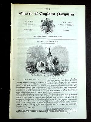 The Church of England Magazine No 511, 28 February 1845. Church of Bosham, Sussex.