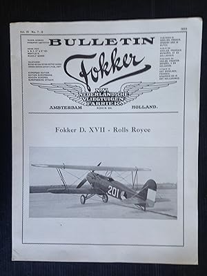 Bulletin Fokker